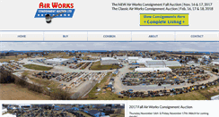 Desktop Screenshot of airworksauction.com